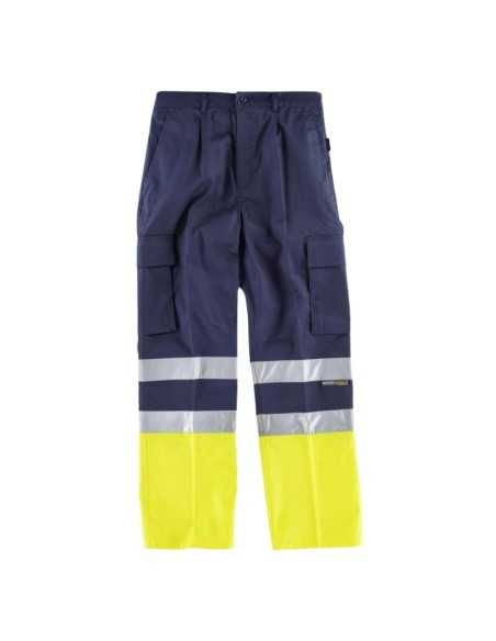 Pantalón Bicolor con Cintas Reflectantes y Cintura Elástica