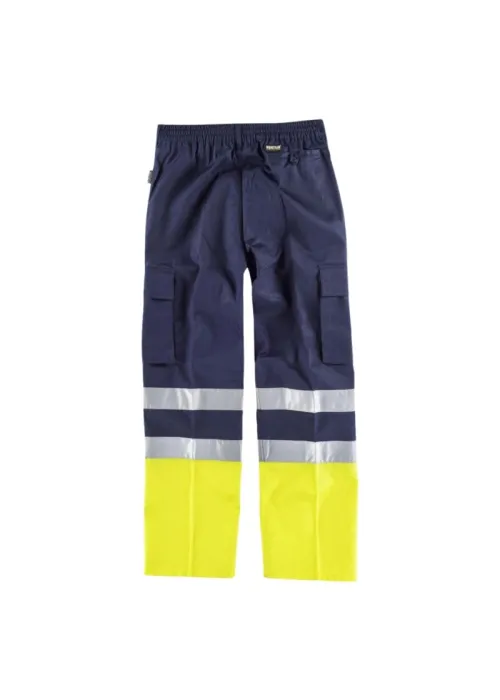 Pantalón Bicolor con Cintas Reflectantes y Cintura Elástica