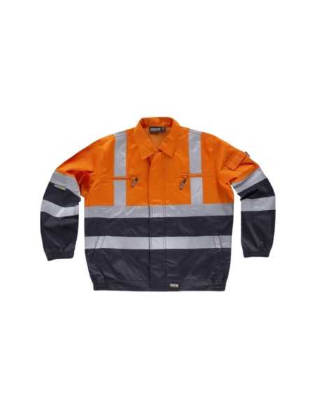 Cazadora de Alta Visibilidad con Cintas Reflectantes Combinadas