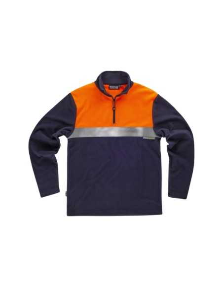 Forro Polar Reflectante de Alta Visibilidad con Media Cremallera