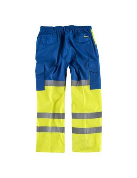Pantalón combinado alta visibilidad con cintas reflectantes