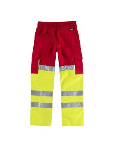 Pantalón combinado alta visibilidad con cintas reflectantes