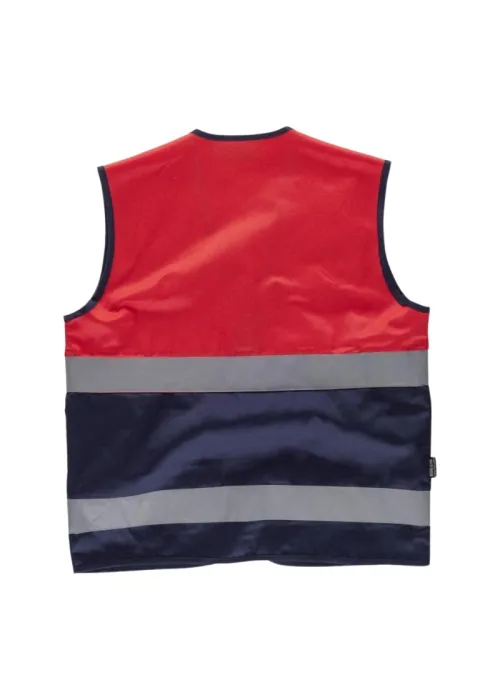 Chaleco multibolsillos rojo A.V.