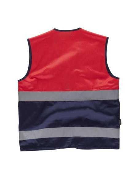 Chaleco multibolsillos rojo A.V.