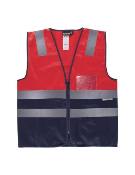 Chaleco bicolor rojo A.V.