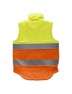 Chaleco acolchado alta visibilidad bicolor 2