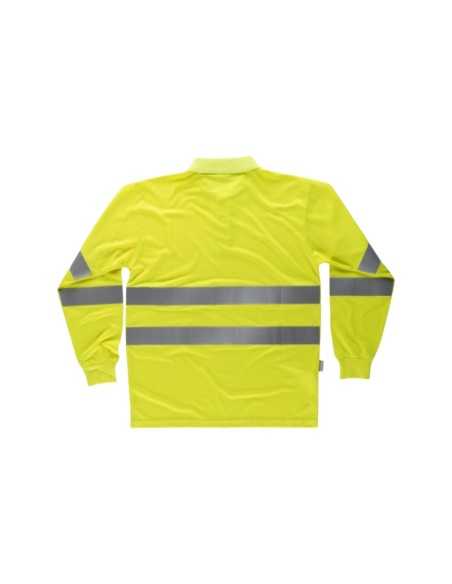 Camiseta Polo Manga Larga de Alta Visibilidad con Certificado