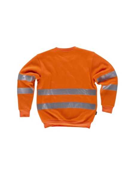 Sudadera AV cuello redondo con cintas reflectantes en torso y mangas