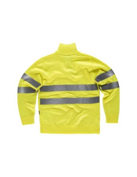 Jersey media cremallera alta visibilidad