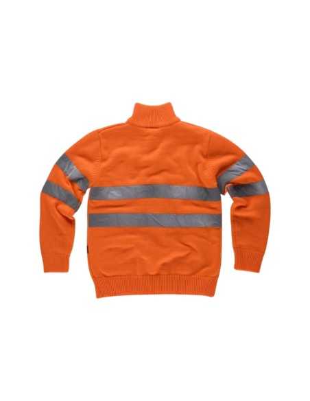 Jersey media cremallera alta visibilidad