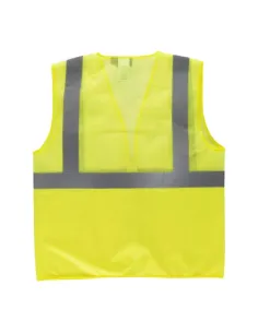 Chaleco de rejilla de alta visibilidad con cintas reflectantes 2