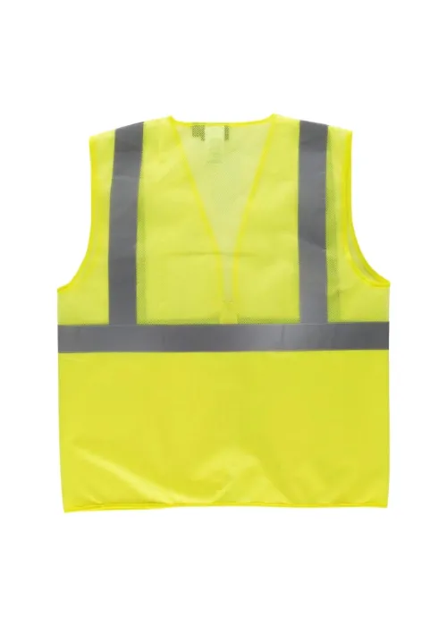 Chaleco de rejilla de alta visibilidad con cintas reflectantes