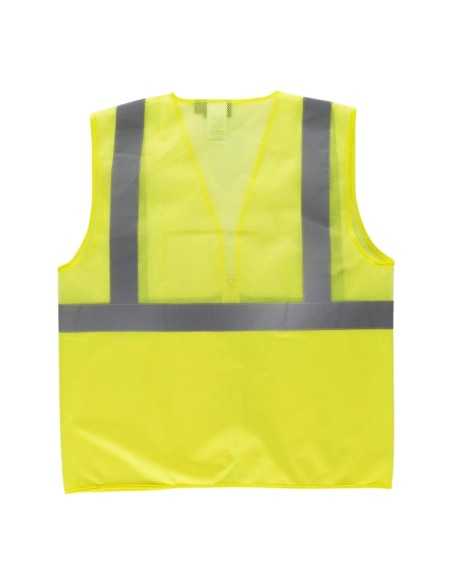 Chaleco de rejilla de alta visibilidad con cintas reflectantes