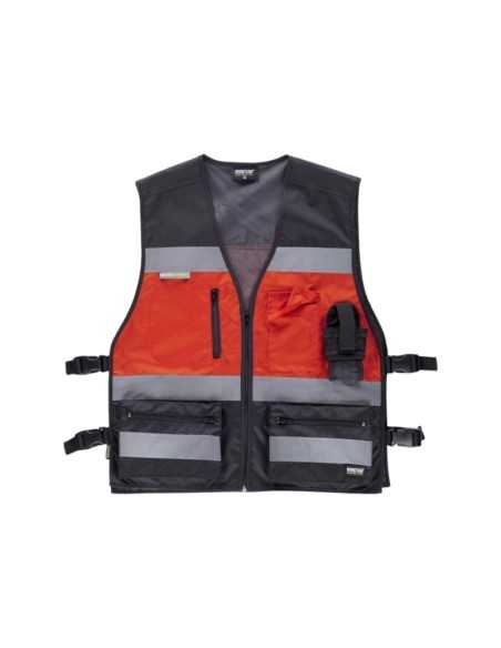 Chaleco de Seguridad de Alta Visibilidad con Ajustes Laterales y Reflectantes