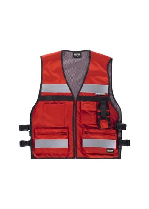 Chaleco de Seguridad de Alta Visibilidad con Ajustes Laterales y Cintas Reflectantes Chaleco de Seguridad de Alta Visibilidad con Ajustes Laterales y Cintas Reflectantes