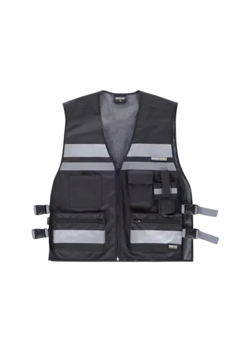 Chaleco de Seguridad de Alta Visibilidad con Ajustes Laterales y Cintas Reflectantes Chaleco de Seguridad de Alta Visibilidad con Ajustes Laterales y Cintas Reflectantes