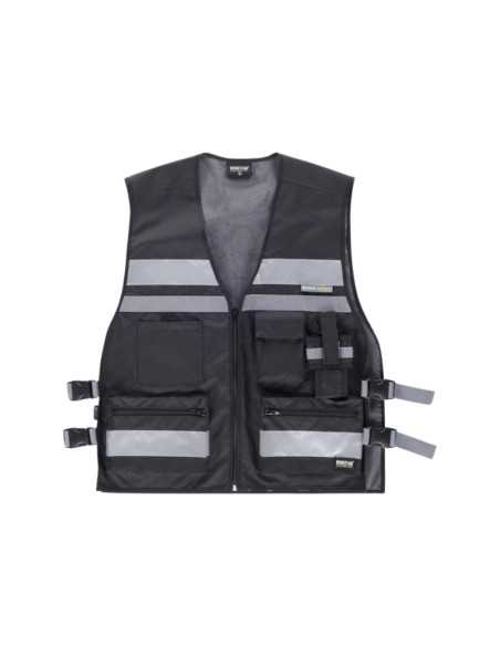 Chaleco de Seguridad de Alta Visibilidad con Ajustes Laterales y Cintas Reflectantes