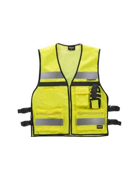 Chaleco de Seguridad de Alta Visibilidad con Ajustes Laterales y Cintas Reflectantes