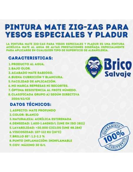 Pintura de Acabado Mate para Yesos Zig-Zas