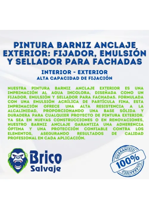 Guardia: Fijador para Exteriores con Barniz, Emulsión y Sellador para Fachadas Guardia: Fijador para Exteriores con Barniz, Emulsión y Sellador para Fachadas