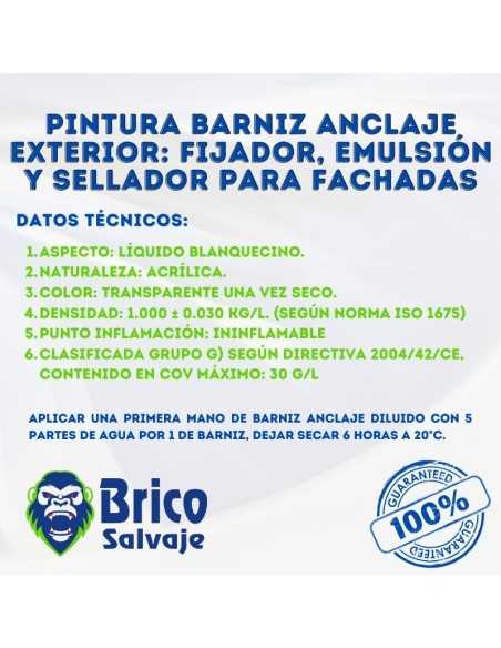 Barniz, Emulsión y Sellador para Fachadas: Fijador Exterior Guardia