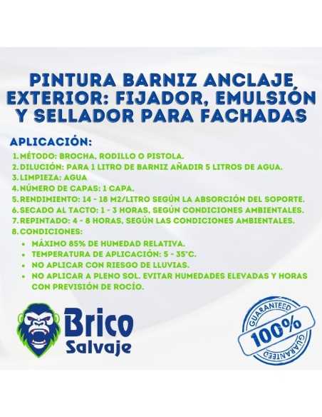 Guardia: Fijador Externo con Barniz, Emulsión y Sellador para Fachadas