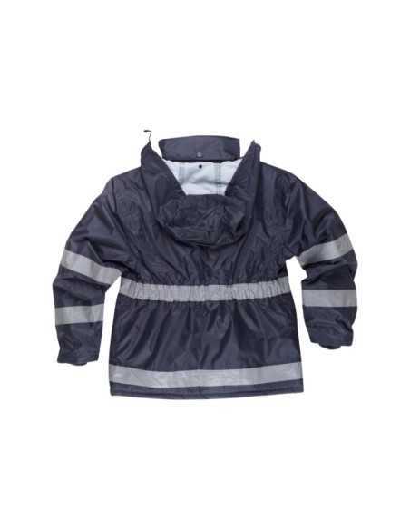 Parka Acolchada con Cintas Reflectantes