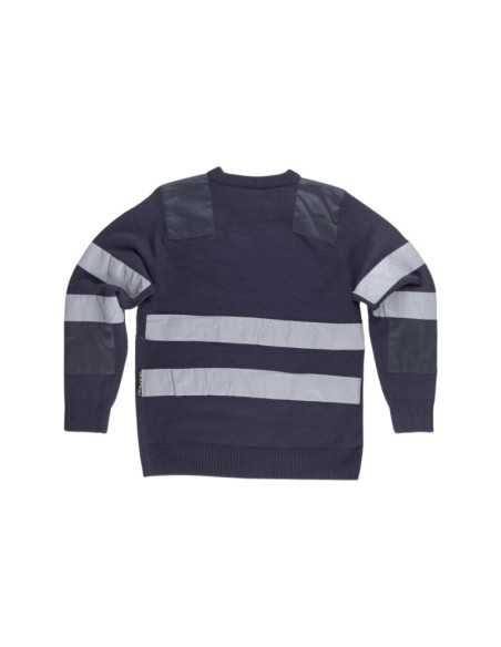 Jersey cuello redondo con bolsillo