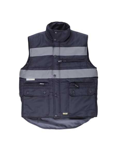 Chaleco Multibolsillos Acolchado con Bandas Reflectantes
