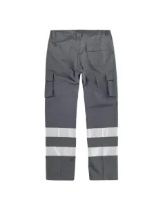 Pantalón elástico, multibolsillos, 2 cintas reflectantes. 2