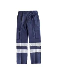 Pantalón con cintura elástica, multibolsillos y 2 cintas reflectantes 2