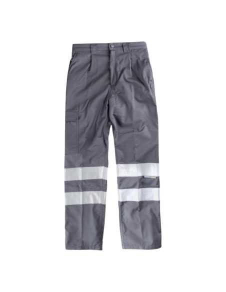 Pantalón multibolsos con tejido polar en interior, 2 cintas reflectantes