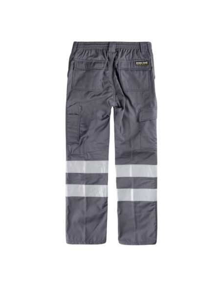Pantalón multibolsos con tejido polar en interior, 2 cintas reflectantes