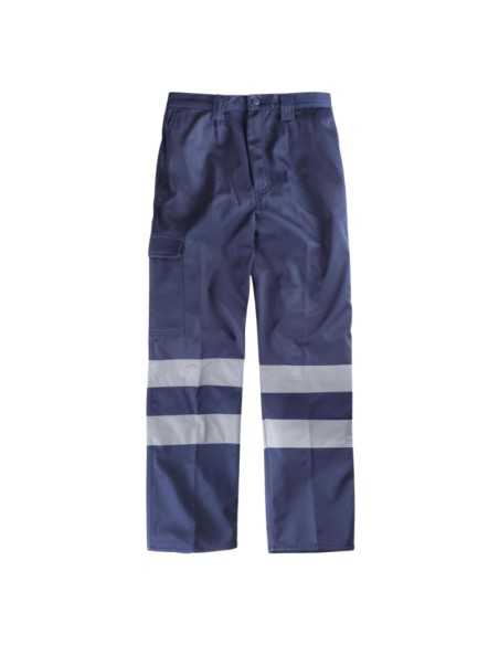 Pantalón multibolsos con tejido polar en interior, 2 cintas reflectantes