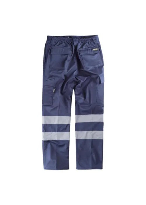 Pantalón multibolsos con tejido polar en interior, 2 cintas reflectantes
