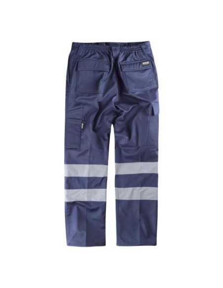 Pantalón multibolsos con tejido polar en interior, 2 cintas reflectantes