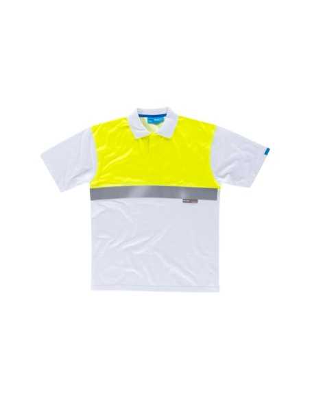 Polo manga corta combinado AV