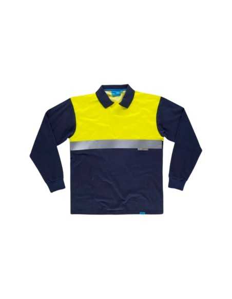 Polo manga larga combinado AV