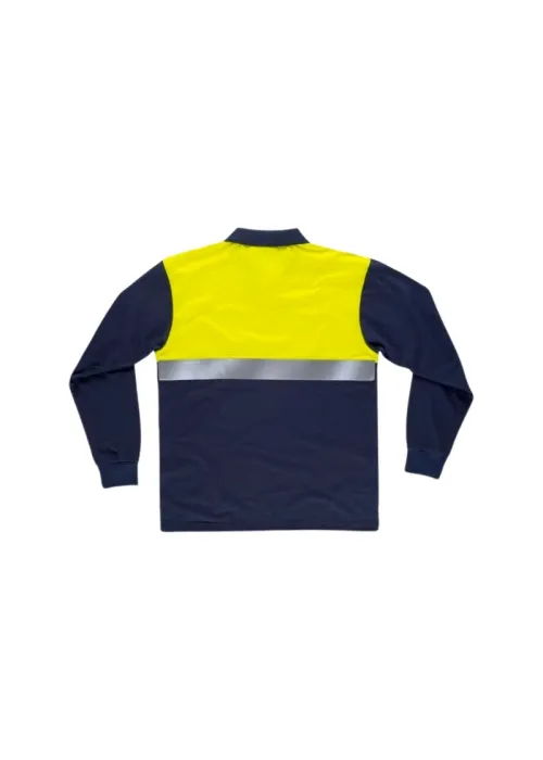 Polo manga larga combinado AV