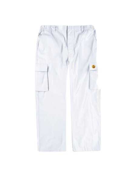 Pantalón ESD con cierre de corchete oculto