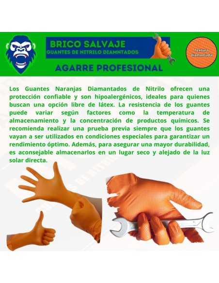 Caja de Guantes de Nitrilo con Textura Diamantada