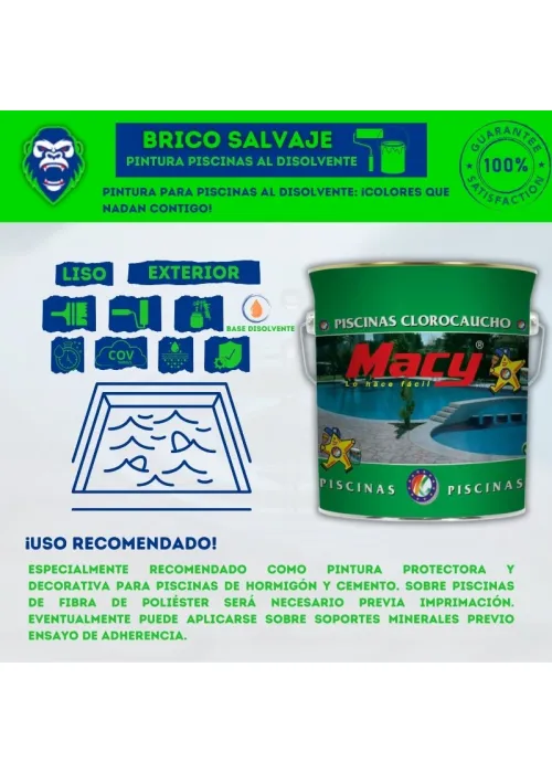 Pintura Piscinas al Disolvente Macy