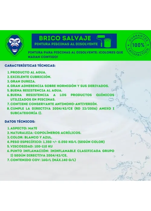 Pintura Piscinas al Disolvente Macy