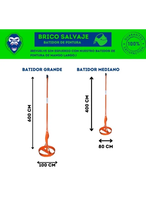 Batidor tamaños Batidor tamaños