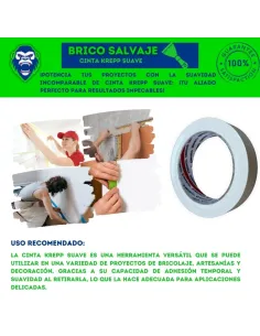 Cinta Krepp Suave para Pintar Virola 2