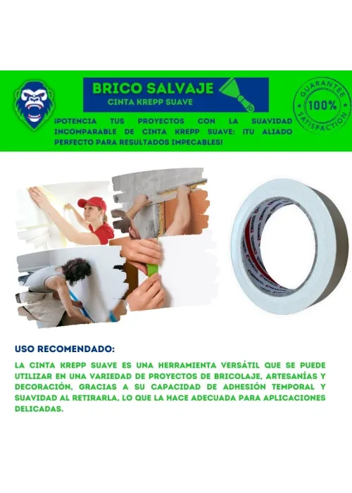 Cinta Krepp Suave para Pintar Cinta Krepp Suave para Pintar