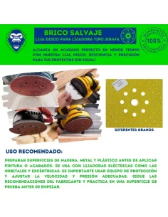 Lija Disco de 225 mm para Lijadora tipo Jirafa Virola 2