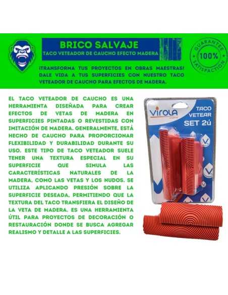 Taco Veteador de Caucho