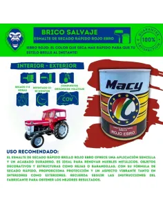 Esmalte de Secado Rápido Rojo Ebro Macy 2