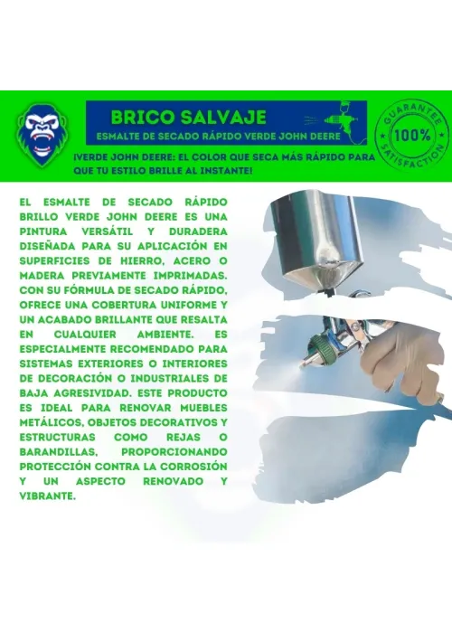 Esmalte de Rápido Secado Verde Jhon Deere Macy Esmalte de Rápido Secado Verde Jhon Deere Macy